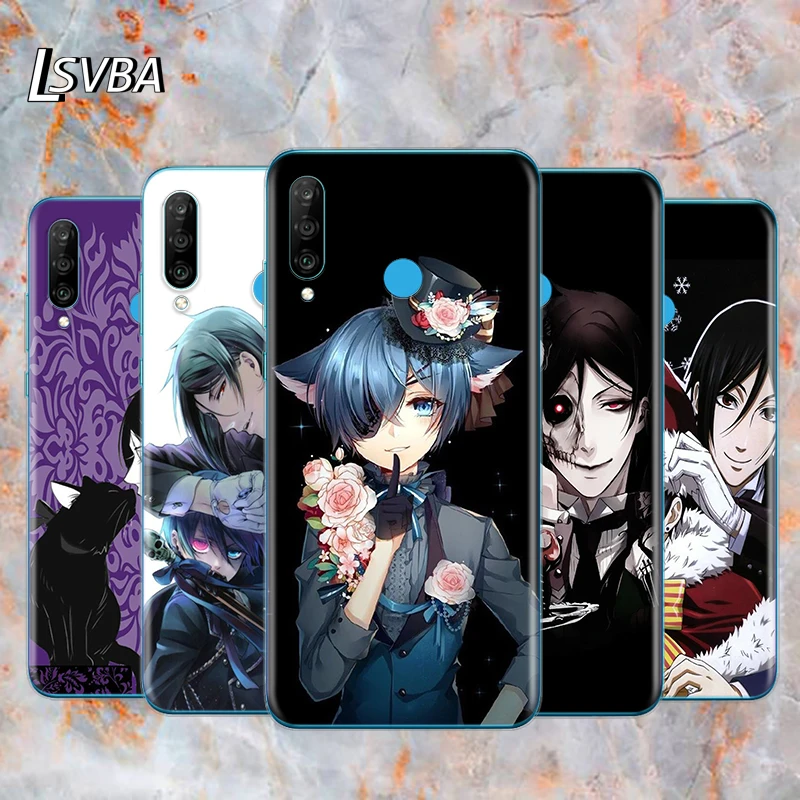 

Butler Anime Cartoon Soft TPU Silicone Cover For Huawei P40 P30 P20 Pro P10 P9 P8 Lite E Plus 2019 2017 Phone Case