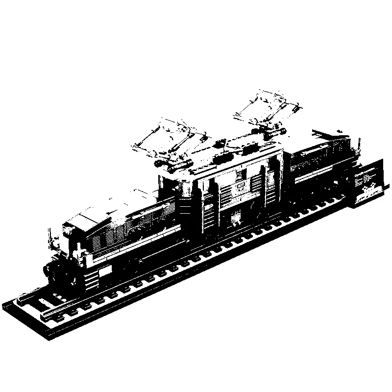 

Car series 40010 crocodile locomotive classic creative container truck building block model children's toys birthday gift