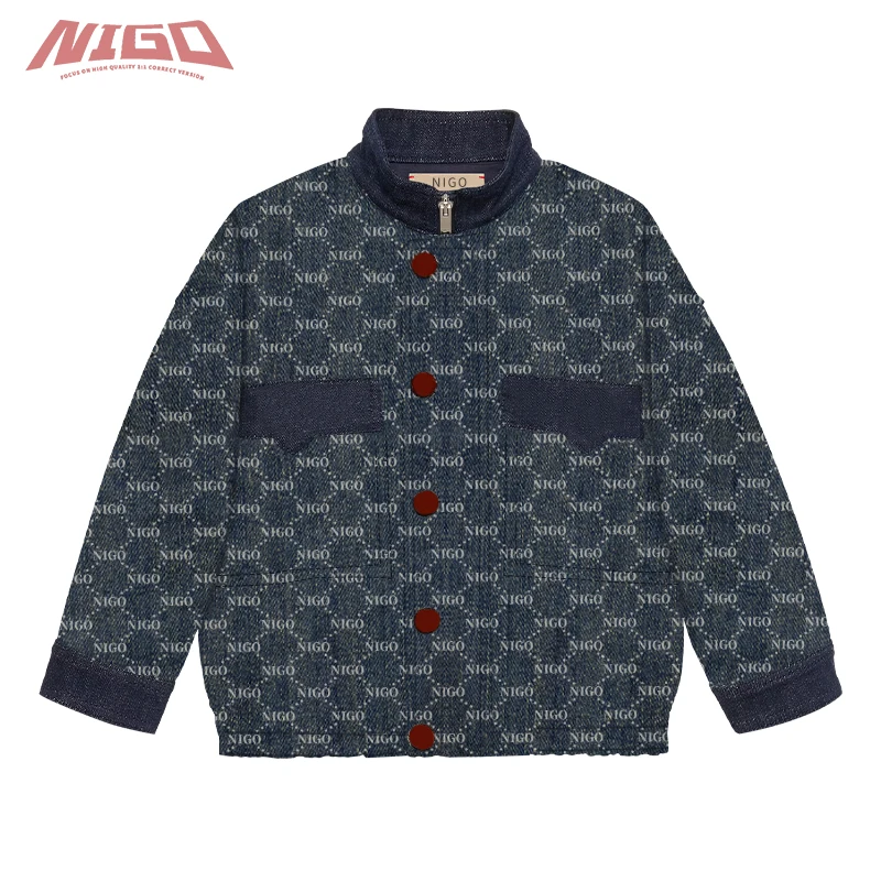 

NIGO Autumn 3-14 Year Old Children's Denim Print Jacket #nigo36539