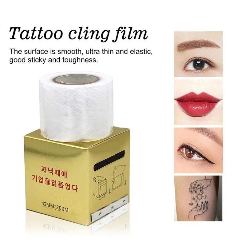 

1s Roll Microblading Tattoo Wrap Disposable Plastic Preservative Tattoo Film Tattoo Supplies Eyebrow Permanent Makeup Non-toxic