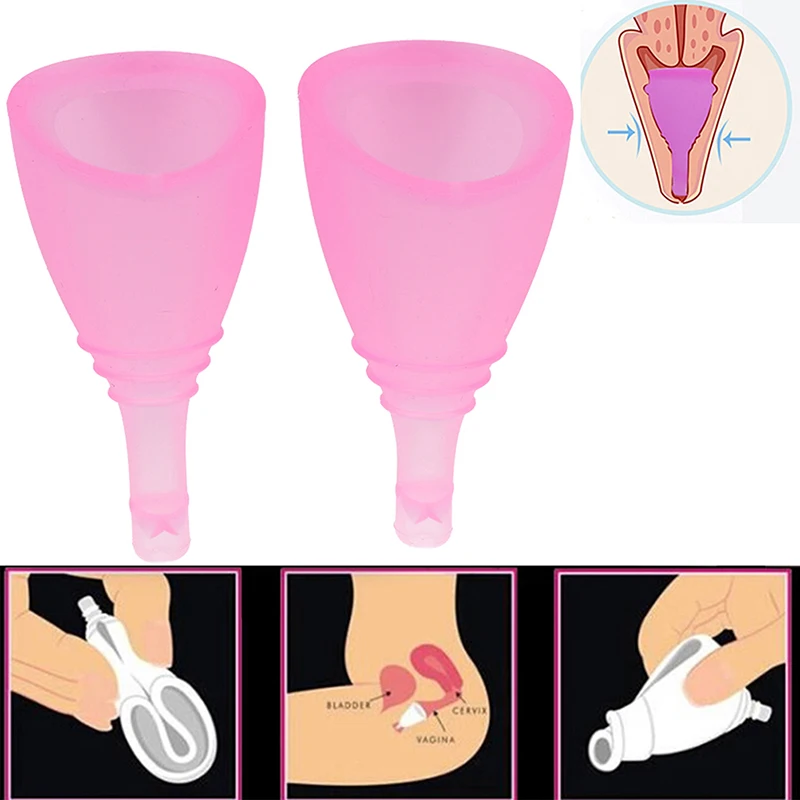 

Nontoxic Feminine Hygiene Menstrual Cup Medical Grade Leakproof Silicone Reusable Women Cup For Female Menstrual Period 2 Style