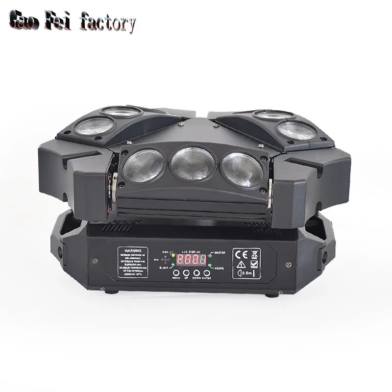9*12 Вт 4в1 RGBW волшебный свет DMX512 пикселей светодиодный движущийся паук дя головы луч для сцены