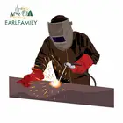 EARLFAMILY 13 см x 11,7 см для сварщика Солнцезащитная тонкая наклейка с защитой от царапин автомобильные Стикеры для мотоцикла индивидуальный декор для кондиционера
