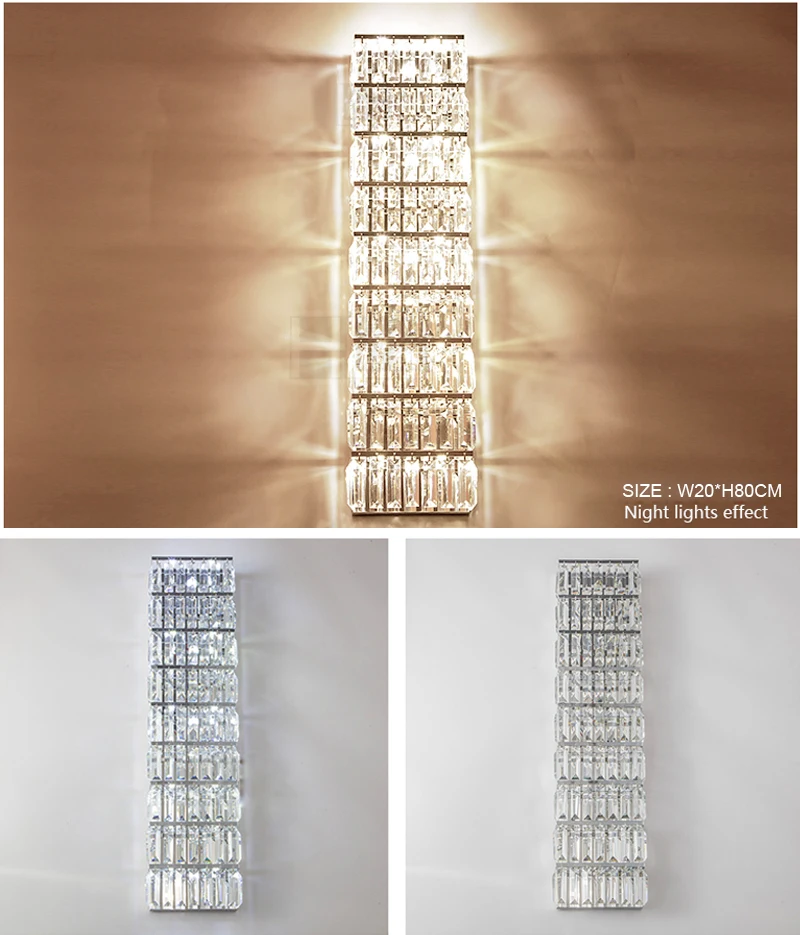 Настенный светильник бра с хрустальными бусинами Настенное Настенные