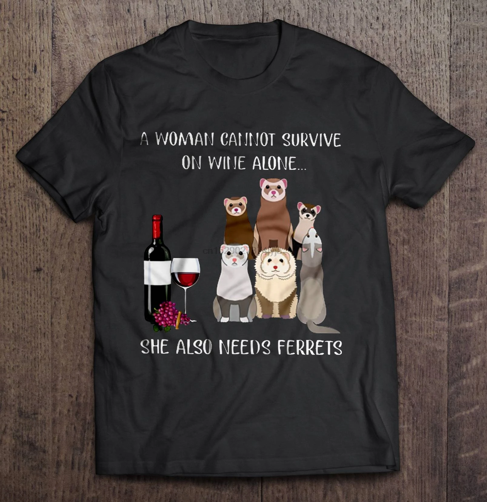 Мужская забавная футболка модная женщина не может выживать на вине одна ей также