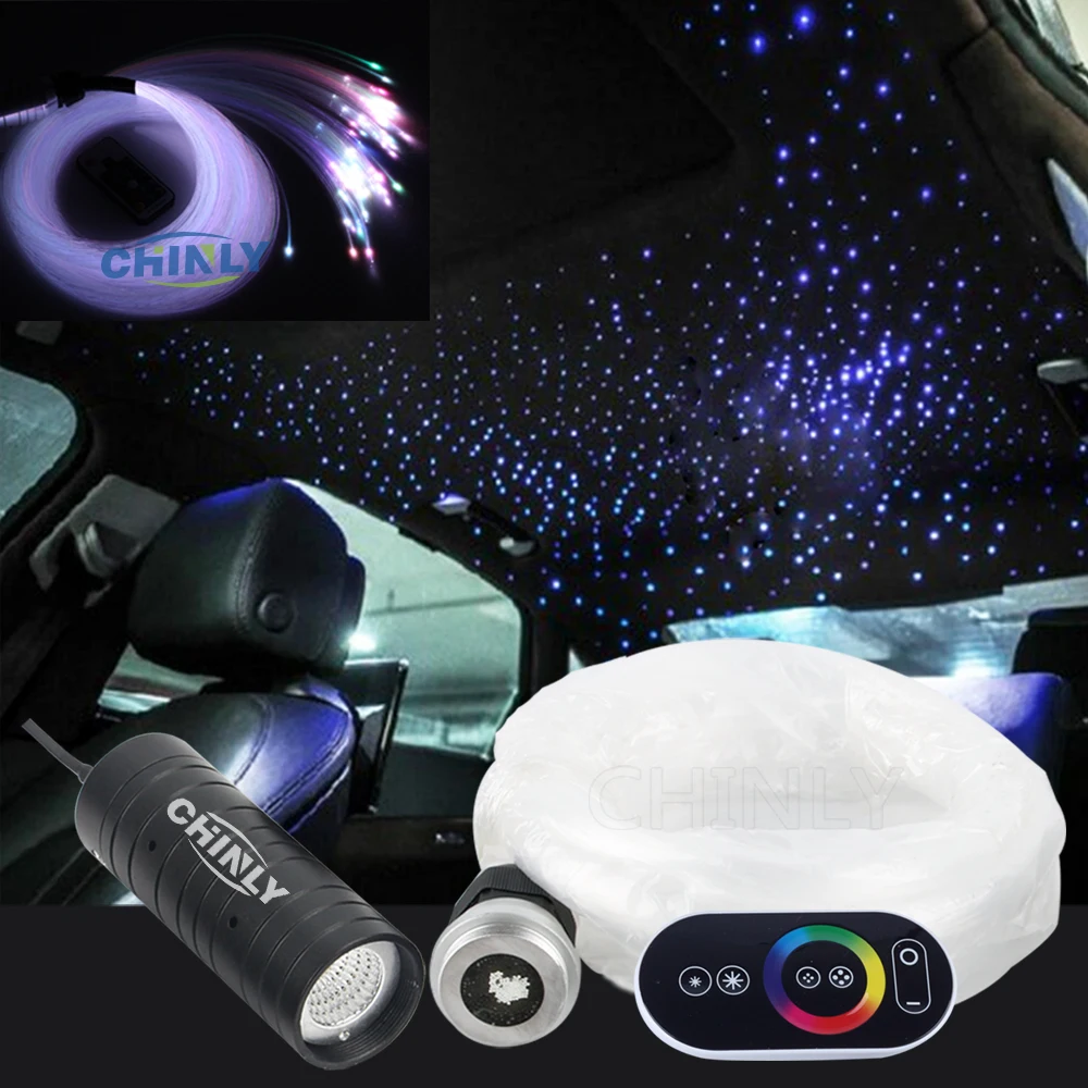 Оптоволоконный светильник 6 Вт RGB устройство Сенсорное дистанционное управление