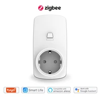 tuya smart life zigbee 3 0 outlet socket plug eu standard remote timer voice control google home alexa echo diy