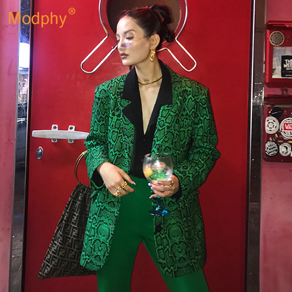 Женский однотонный Блейзер на пуговицах с отложным воротником и длинным рукавом