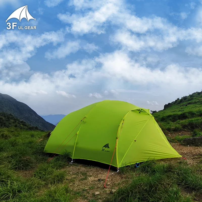 

3F UL GEAR Qingkong 4 Person 4 Season 15D Camping Tent Outdoor Ultralight Hiking Backpacking Hunting Waterproof Tents