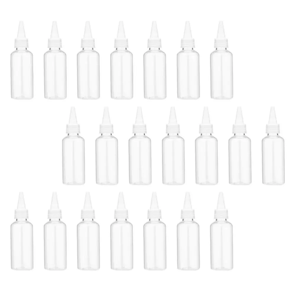 

35Pcs 30ml Clear Bottle Squeeze Applicator Dispenser with Pointed Mouth
