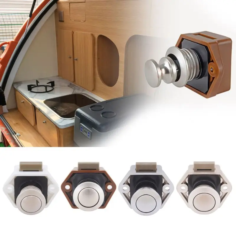 

Diameter 20mm Camper Car Push Lock RV Caravan Boat Drawer Latch Button Locks For Furniture Hardware 28TB