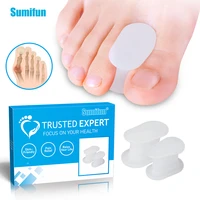 sumifun soft transparent silicone toe separator hallux valgus bunion corrector straightener toe spacer foot care tool size sl