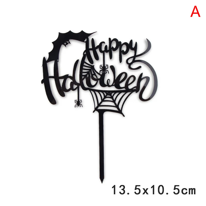 

1pc Halloween Pumpkin Head Cakes Topper For Halloween Party Decorations Candy Cookie Dessert Chocolate Cake Decoration Supplies