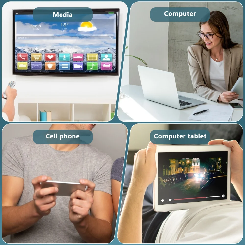 

Multiple Ports USB Hub Type 8 In 1 Adapter Splitter USB Docking Station