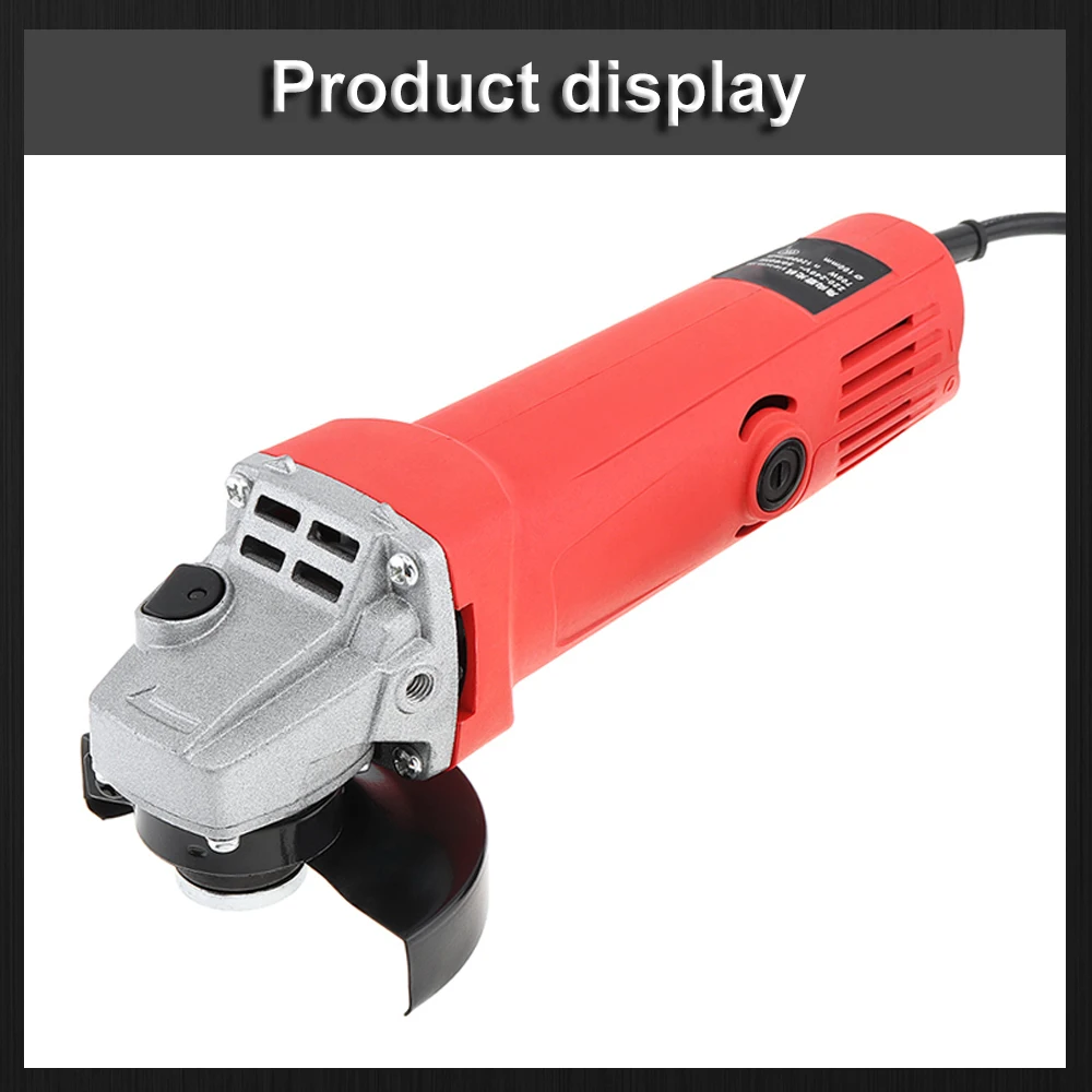 220V 700W/750W Electric Grinder Electric Angle Grinder with Protective Cover Support Polishing Disc for Rust Removal