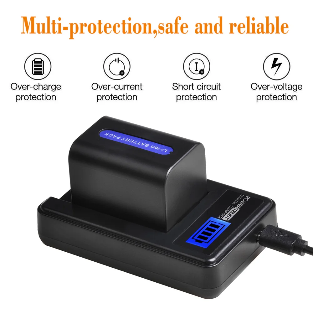Аккумулятор и зарядное устройство PowerTrust для Sony NP-FH70