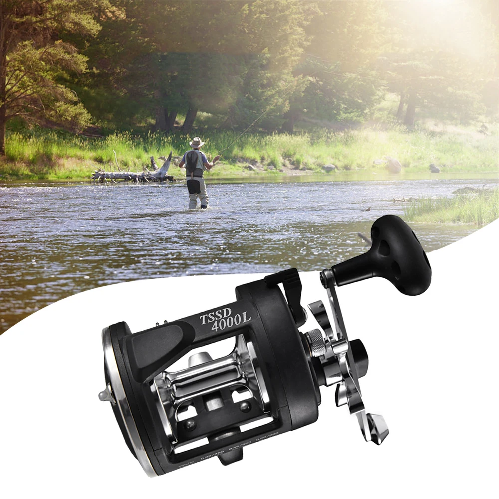 

Lixada Boat Sea Fishing Reel Trolling Fishing Reel Right Hand Drum Fishing Wheel Saltwater Fishing Accessories baitcasting reel