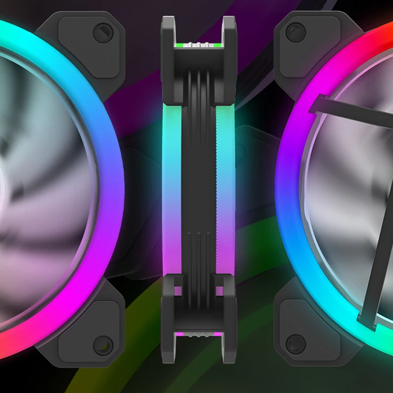 Aigo DR12 PC Вентилятор охлаждения Rgb вентилятор 120 мм 12 в бесшумный Argb аура
