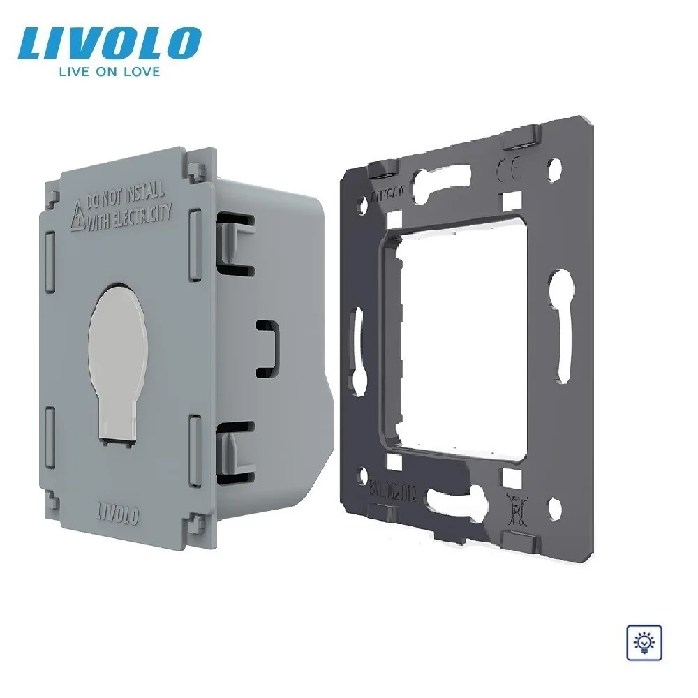 

Livolo DIY EU Standard Dimmer Switch Without Glass Panel, AC 220~250V,Wall Light Touch Dimmer Switch, VL-C701D for LED Light