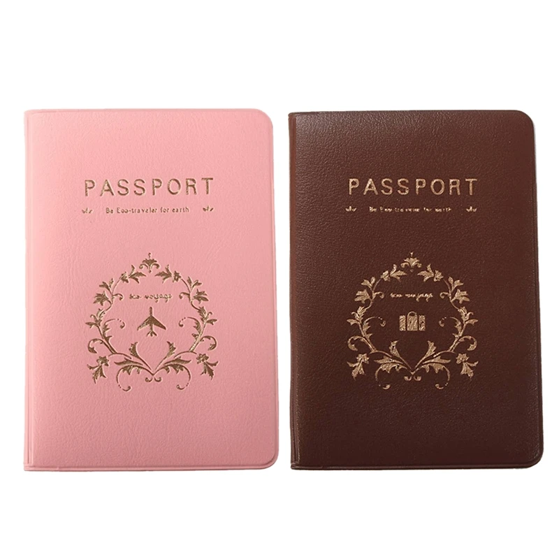 Органайзер чехол для паспорта бумажники подходят держатель розовый цветок лоза