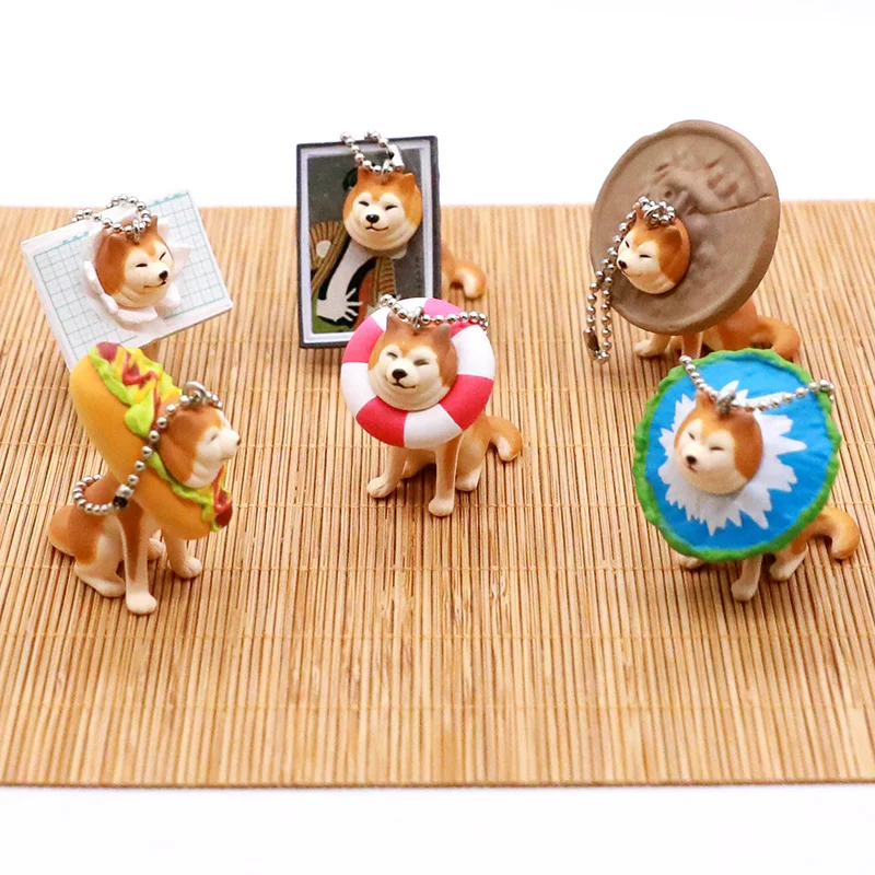 

Qualia Capsule Toys Gashapon Japanese Anime Cute Animal Clamped Shiba Inu Dog Series3 Doll Ornaments