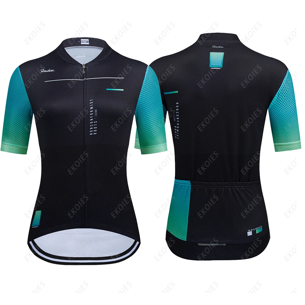 

2021 Rauadx Women's Team Summer Short Sleeve Cycling Jersey MTB Bicycle Clothing Ropa Ciclismo Maillot Quick Dry Bike Shirt