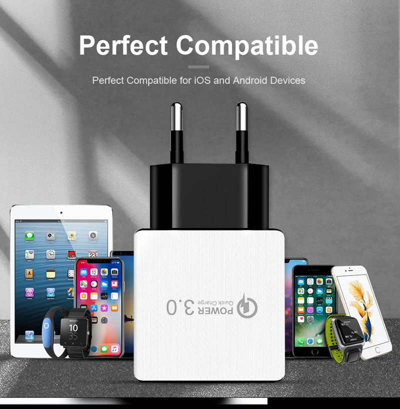 Сетевое зарядное устройство с USB портом 18 Вт QC 3 0|Зарядные устройства для