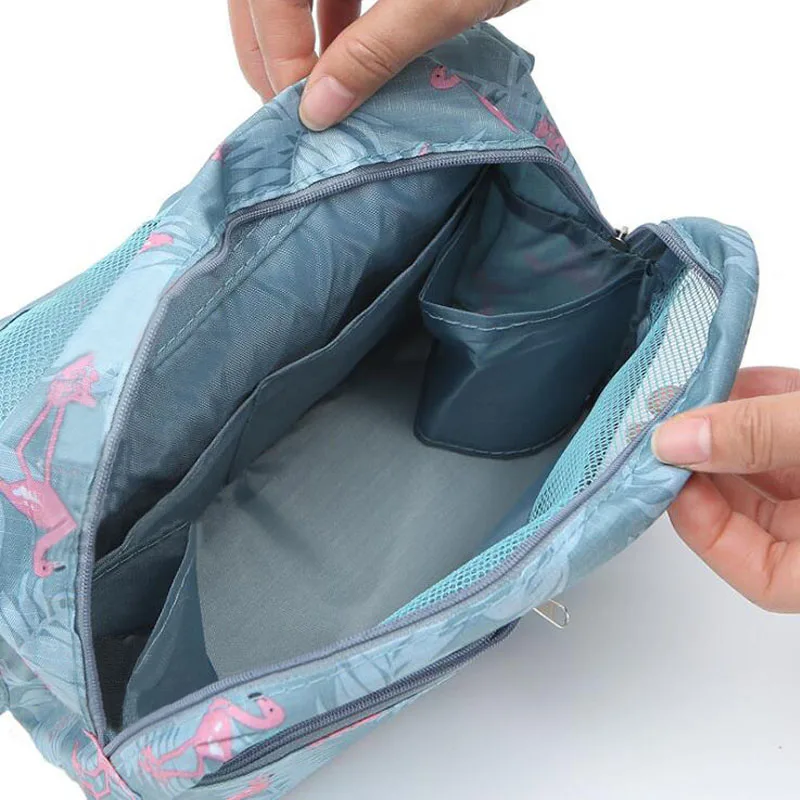 Многофункциональная дорожная косметичка с крючками для женщин сумки макияжа