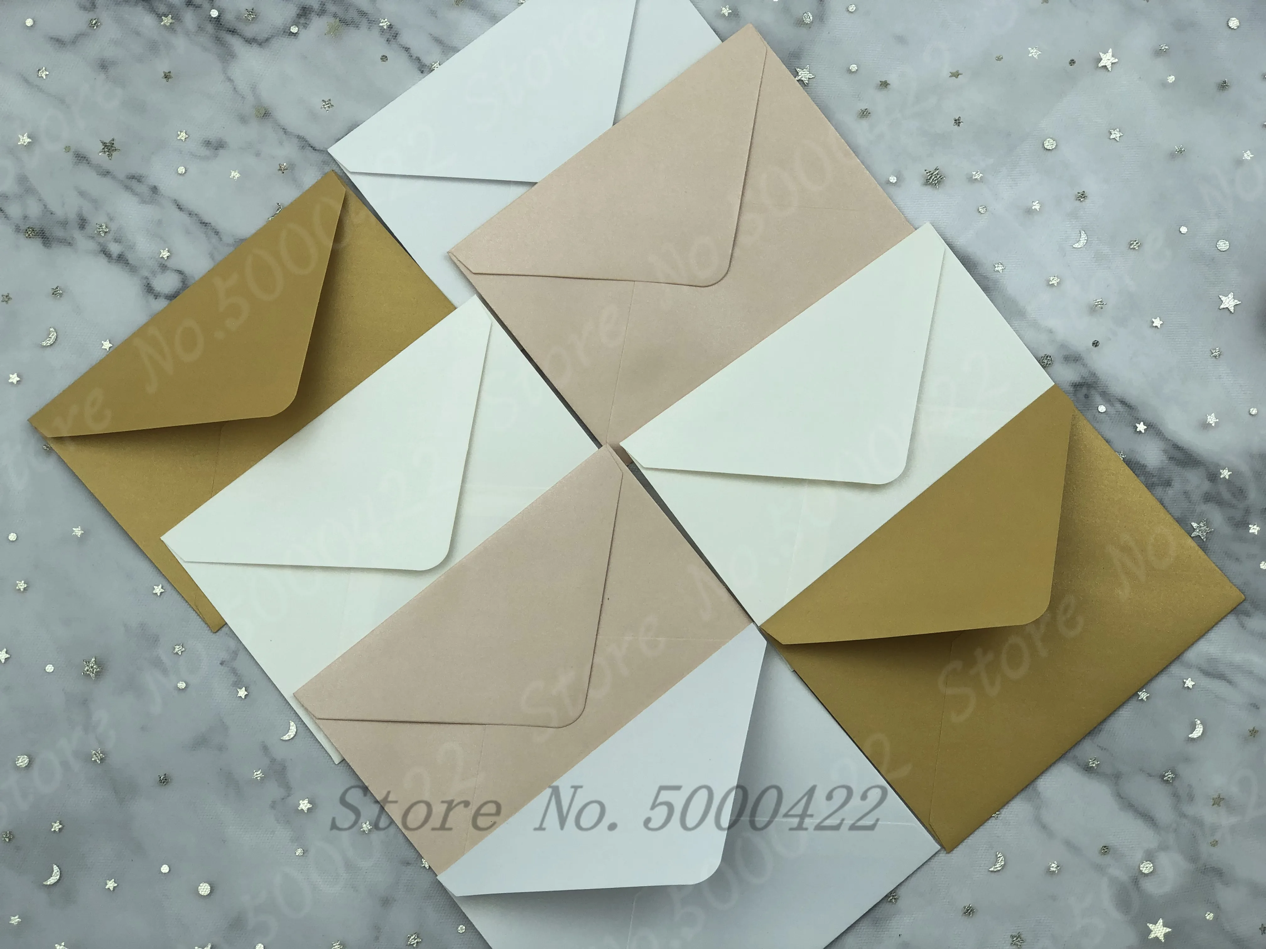 50pcs RSVP Card Envelopes Rectangle 95X130mm Wedding Gift Colorful Envelope Set use to loaded Greeting Invitation Cards | Дом и сад