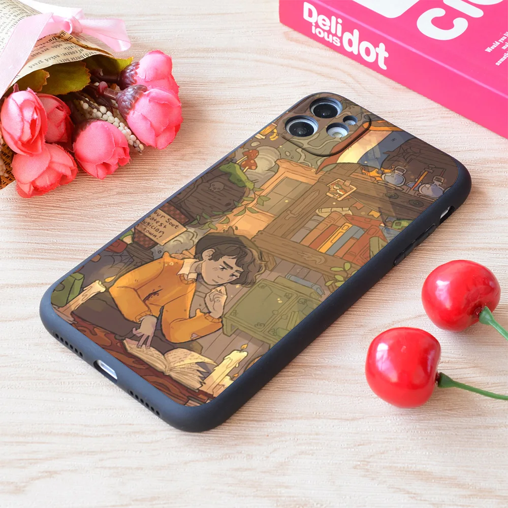 

For iPhone Ghostbur Library Print Soft Matt Apple Case