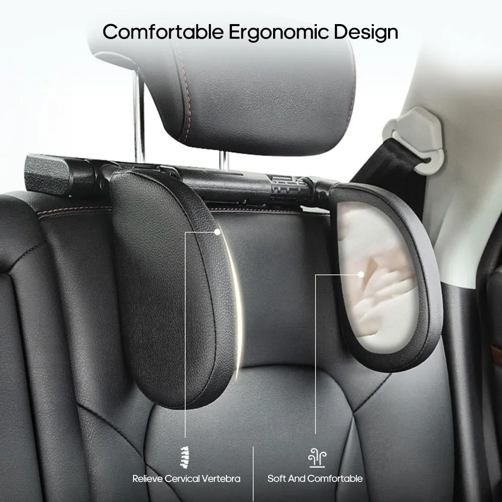 Регулируемое трехосевое автомобильное сиденье подголовник дорожная подушка для