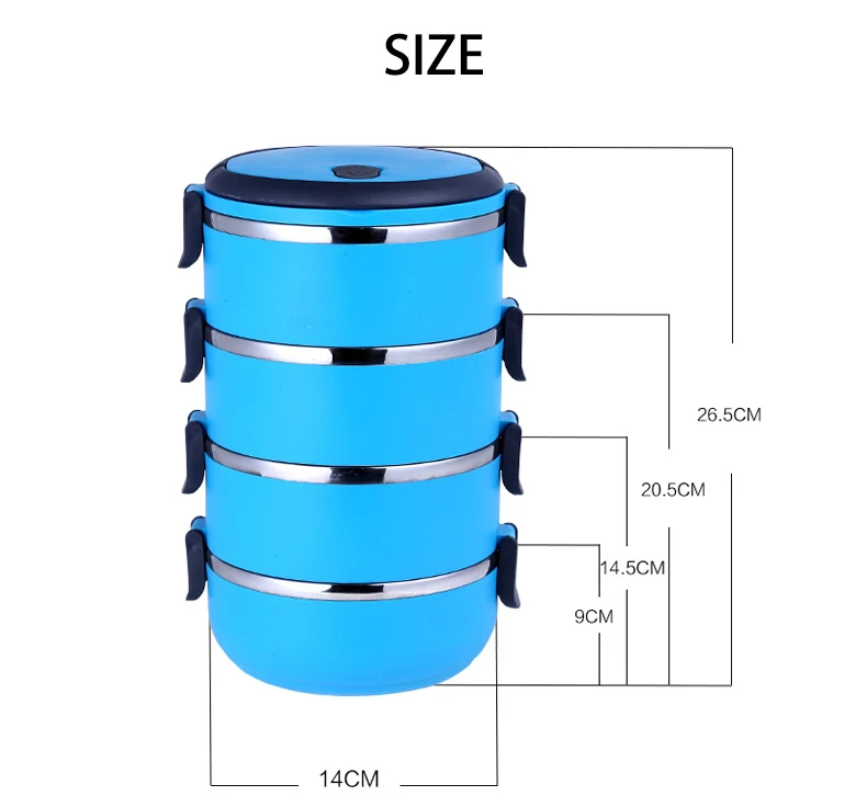 700 мл школы Коробки для обедов Нержавеющая сталь бенто ланч бокс термос Еда