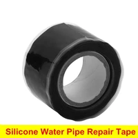 universal waterproof black silicone repair tape bonding home water pipe repair tape strong pipeline seal repair tape