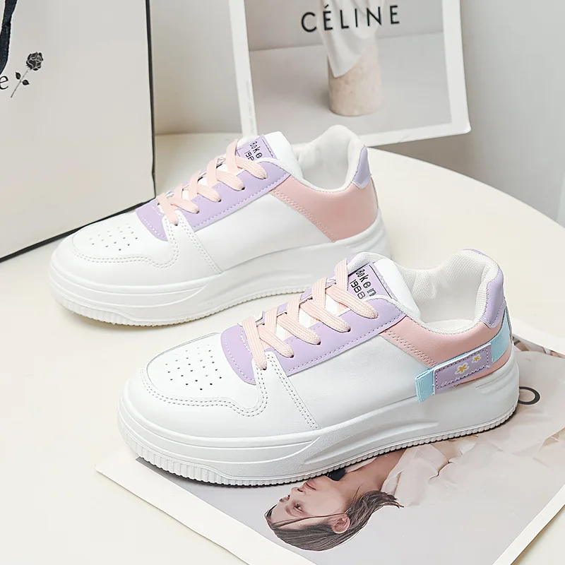 

Platform Sneakers Fashion New Autumn Women Shoes For Woman Casual Shoes Wild Platform Heels Female Leisure Women White Sneakers