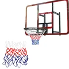 Стандартная нейлоновая баскетбольная сетка 3 мм, спортивная баскетбольная сетка-обруч для баскетбола, баскетбольная сетка для мяча, белый, красный, синий