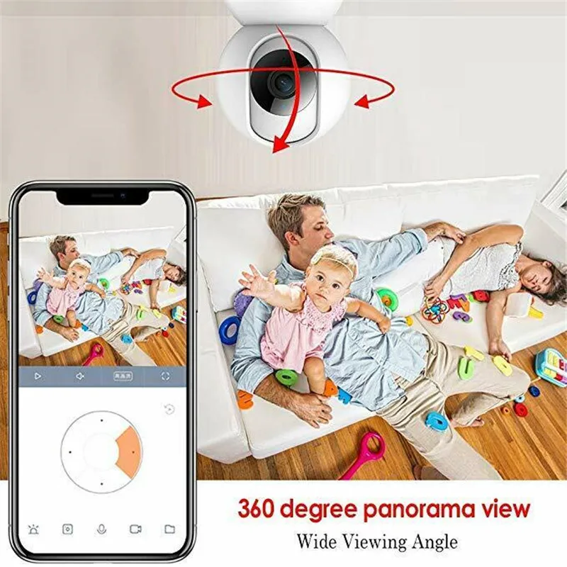 Оригинальная смарт-камера Xiao mi jia 1080 P 360 Угол wifi Беспроводная камера ночного видения монитор для детей камера с записью звука для mi Home App
