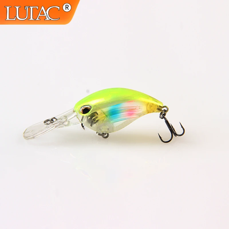 

Lutac CrankBait 60mm 5.8g Black Minnow Fishing Wobbles Pesca Lure Artificial Fishing Tackle