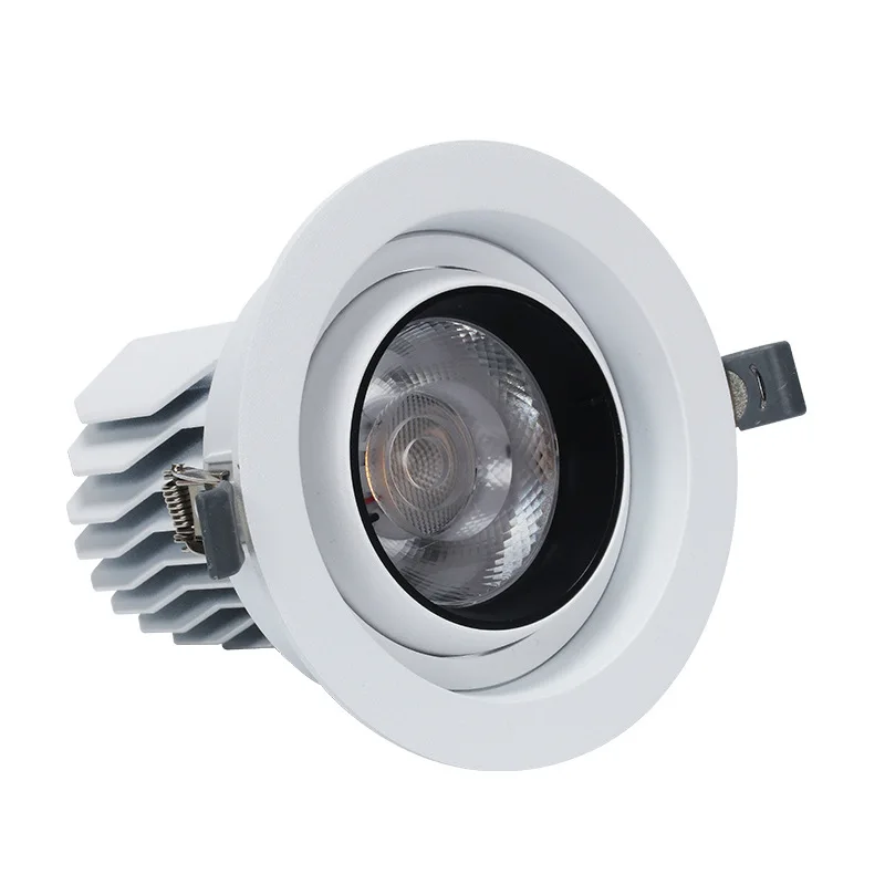 

Dimmable Embedded Rotate Degrees LED COB Ceiling 12w 18w 24W 30W AC85-265V LED Downlight Bull's Eye Spotlight Family Lighting