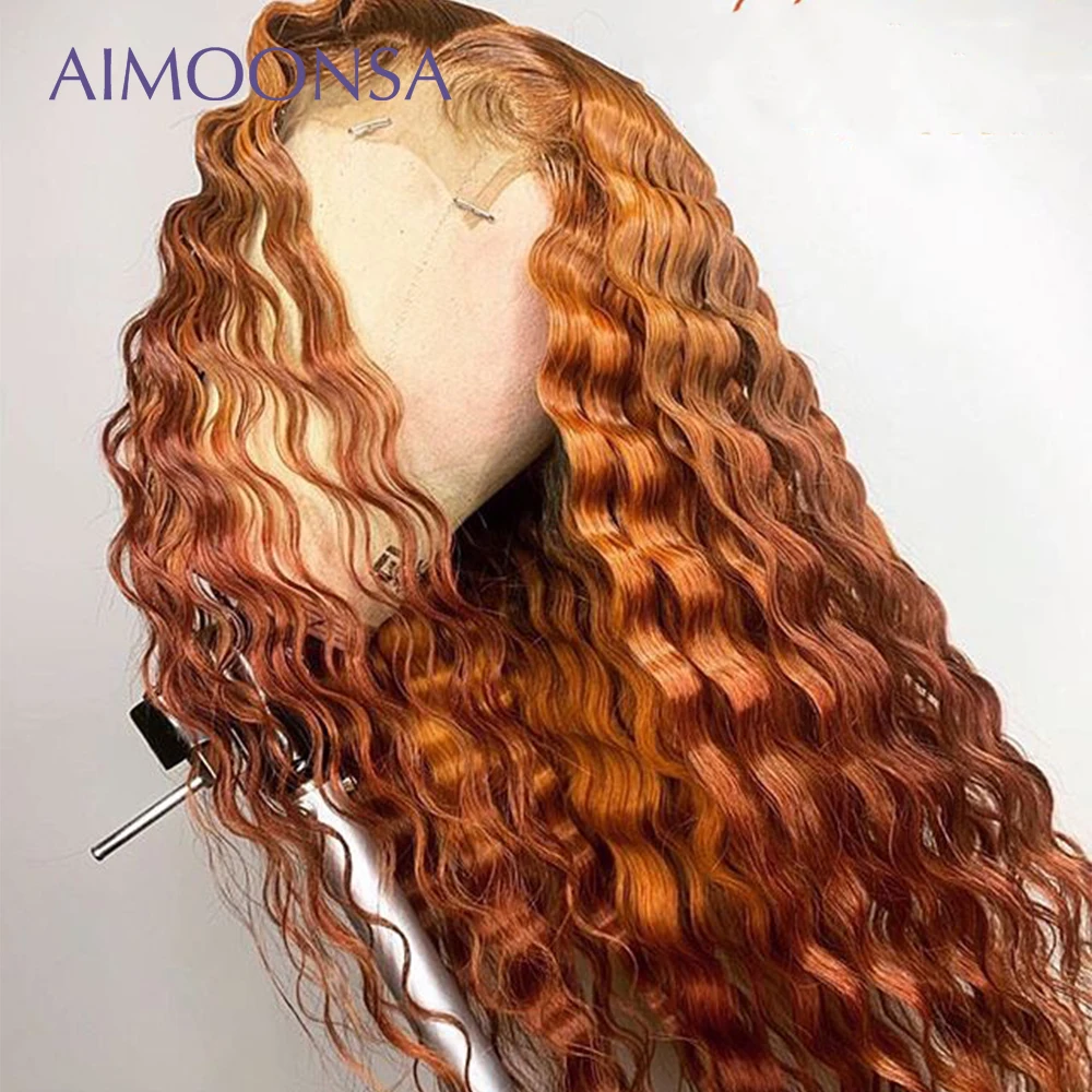 Парики с глубокими волнами Омбре человеческие волосы парики бразильские Remy 13*6