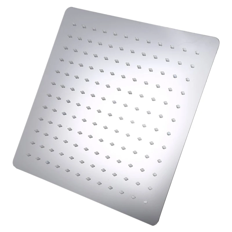 12 дюймов душевая головка квадратная нержавеющая сталь ультра тонкая насадка для