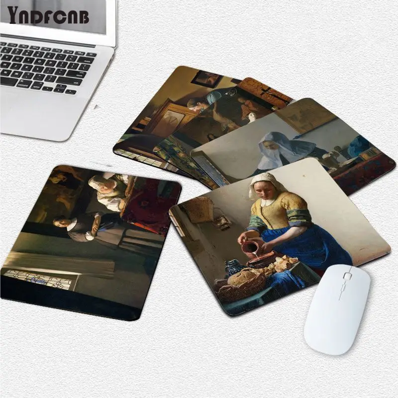 

YNDFCNB Новый Печатный арт Vermeer высокоскоростной новый коврик для мыши для CS GO Гладкий коврик для письма настольные компьютеры Mate игровой коври...