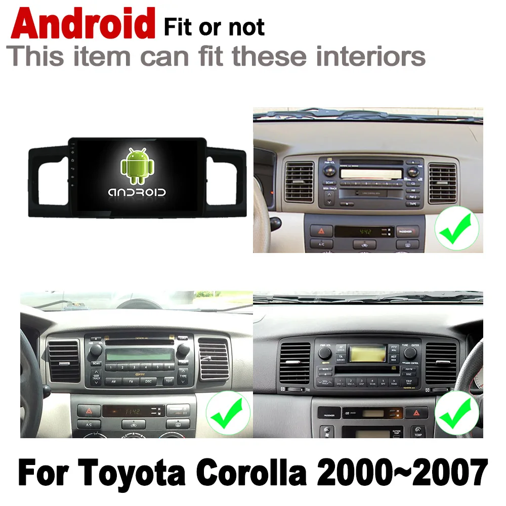 Автомобильный GPS Navi Map для Toyota Corolla 2000 2001 2003 2004 2005 2006 2007 HD IPS экран DSP Android