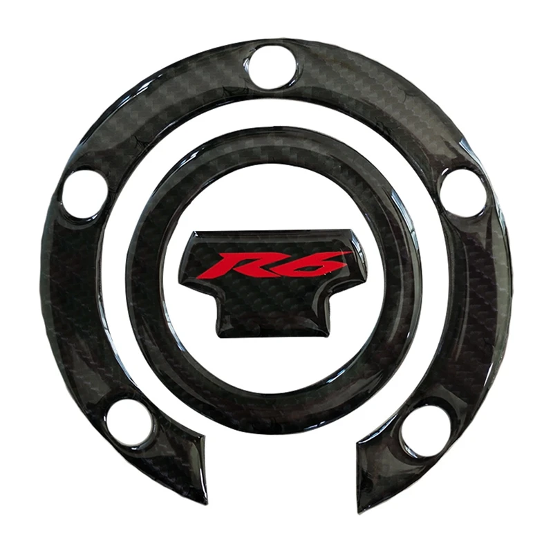 

For YAMAHA YZF-R1 R6 FZ-1 FZ6 FZ8 FZ1 FZ6N FZ09 Carbon Fiber Motorcycle Fuel Gas Oil Cap Protector Cover Pad Sticker Decals