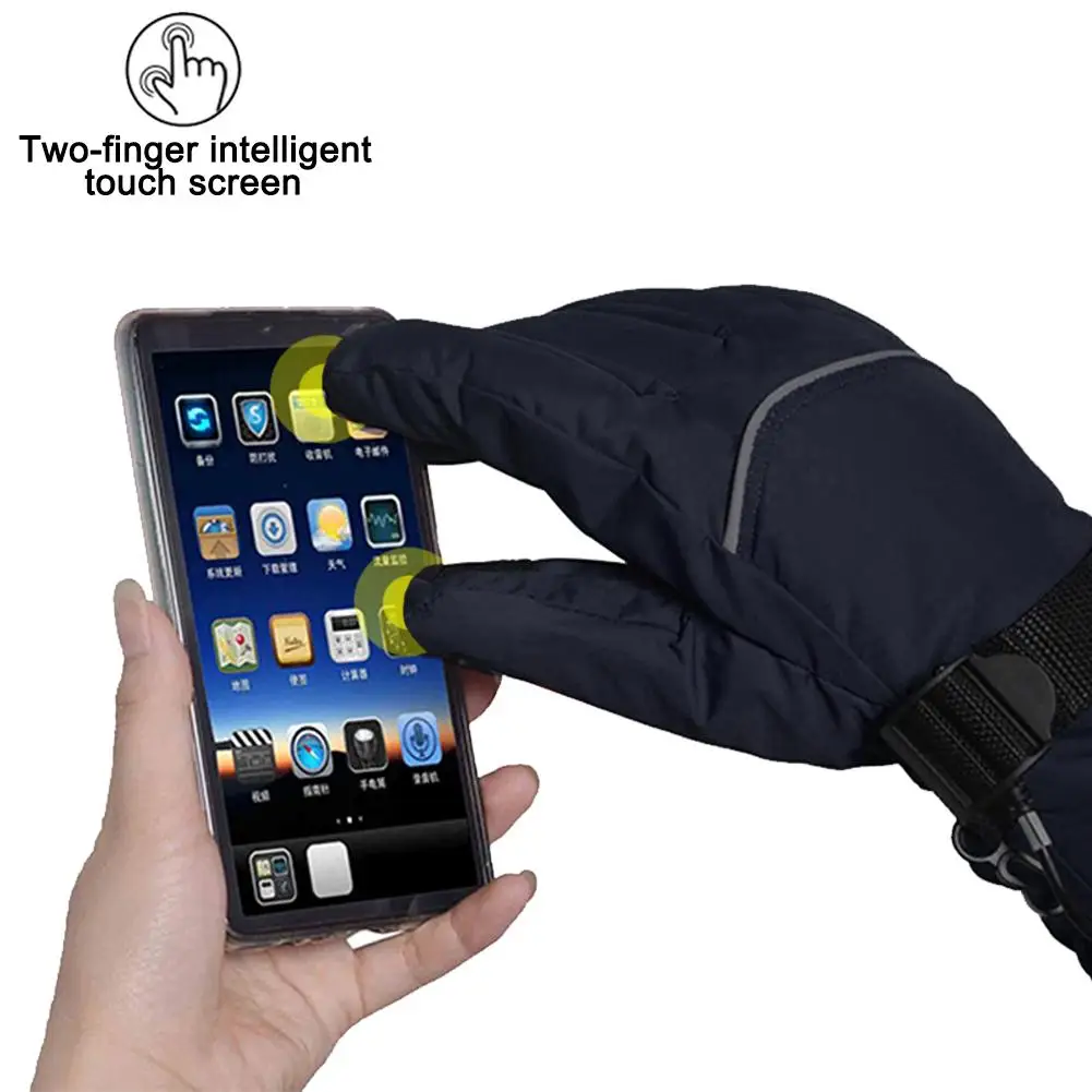 

Motorcycle Heated Gloves Waterproof Warm Hands Warmer Motorcycle Gloves Motorbike Racing Riding Electric Heating Glove B