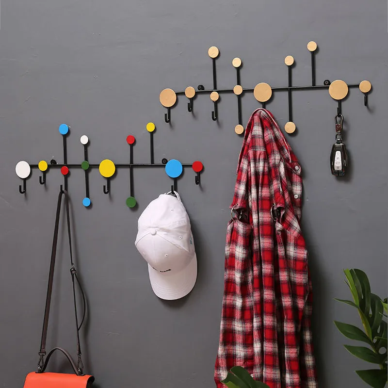 

Household Supplies Iron Hook Wall Hanger Decoration Furnishings Simplicity Cloth Stand Key Holder Home Decoration Accessories