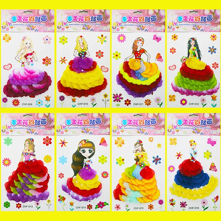 Детские наклейки сделай сам с цветами для рисования игрушек дома детского сада