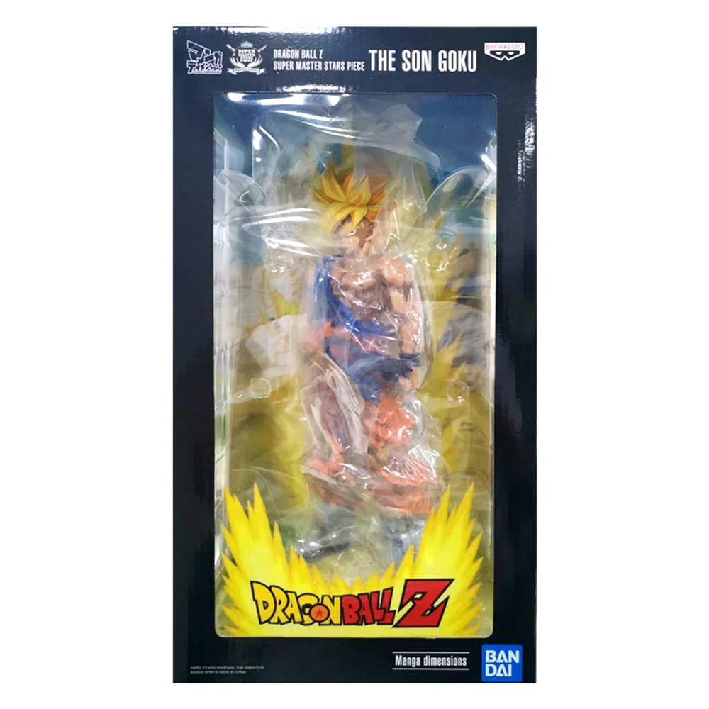 

34cm Bandai Dragon Ball Z Son Goku Super Master Stars Piece Figure SMSP Action PVC Anime Figura Model Collection Kids Toys