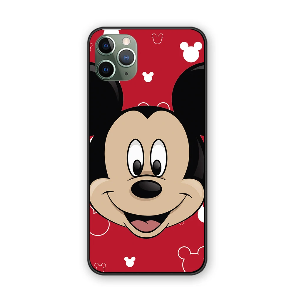 Милый сердитый Микки Минни комикс для iPhone 5 5S 6 6s 7 8 Plus X XS XR 11 Pro Max черный чехол ТПУ чехол - Цвет: 9