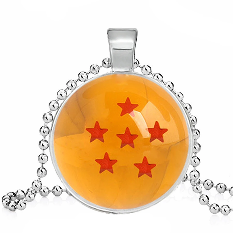 Dragon Ball Z ожерелья со звездами японского аниме ожерелье оранжевый ручной работы
