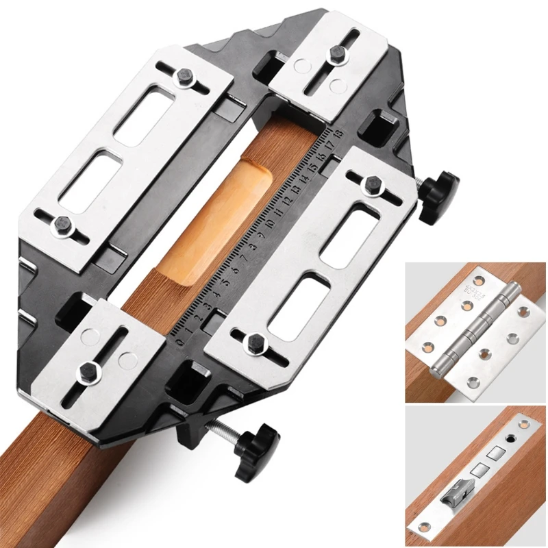 

Wooden Door Hinge Hole Woodworking Installation Lock Fixed Drilling Artifact Opener Hinge Positioning Slotting Machine